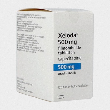 Illustration Capecitabine - comprimés et boîte