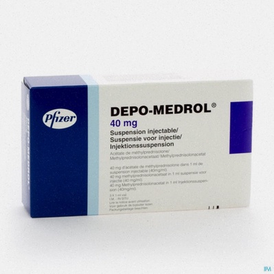 Acheter Medrol - illustration d’un comprimé Medrol et d’une brochure pharmaceutique