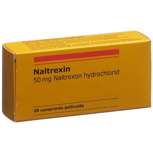 Acheter la Naltrexone - Illustration de comprimés et boîte Naltrexone