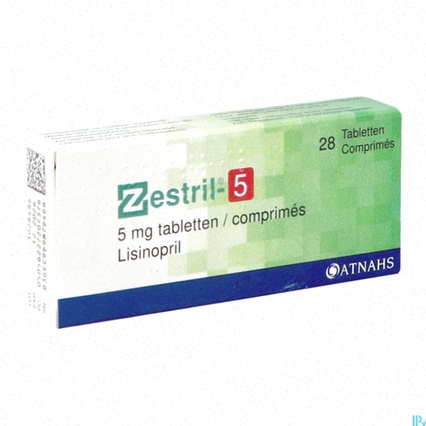 Achat Zestril - Illustration d'un comprimé de Zestril et d'une ordonnance