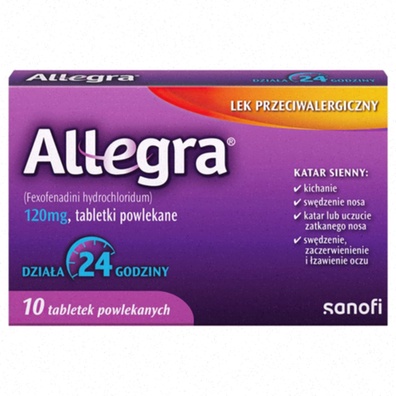 Allegra comprimés et boîte - Allergie saisonnière