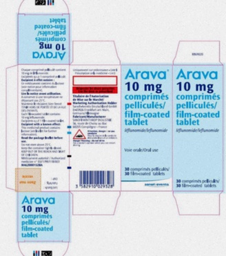 Acheter Arava - Illustration comprimés de leflunomide