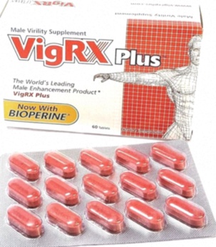 Visuel Vigrx Plus et boîte de compléments